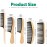 5 Pcs Handmade Bamboo Anti-Static Comb Set for Women and Men - Wide Tooth, Rat Tail, and Fine Tooth Combs for Long, Short, Thick, Thin, Wavy, and Curly Hair Detangling (Natural + Black)