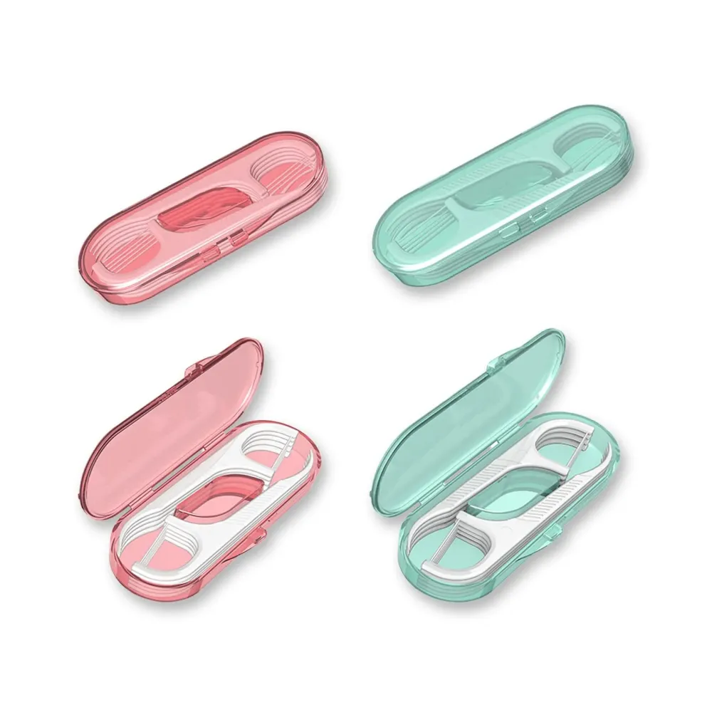 AOCEAN Dental Floss Picks - Travel Floss with Toothpicks - Professional Threader Flossers with 4 Storage Cases - Ideal for Family Hotel and High-Toughness Travel (40Pcs) AOCEAN Dental Floss Picks - Travel Floss with Toothpicks - Professional Threader Flossers with 4 Storage Cases - Ideal for Family Hotel and High-Toughness Travel (40Pcs)