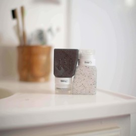 Gravel Travel Bottles TSA Approved 2-Pack 3 Oz Travel Bottles - Leakproof, Squeezable, BPA-Free Travel Bottles for Toiletries includes Label System for Travel Containers (Clear Speckle & Gray Speckle) Gravel Travel Bottles TSA Approved 2-Pack 3 Oz Travel Bottles - Leakproof, Squeezable, BPA-Free Travel Bottles for Toiletries includes Label System for Travel Containers (Clear Speckle & Gray Speckle)