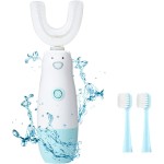 Meqtpomy Kids Electric Toothbrush6 Cleaning Models Toddler Toothbrush Waterproof Battery Powered 360 Automatic Sonic u Shaped Toothbrushes for 2-7 Years Old for Boys GirlsBlue