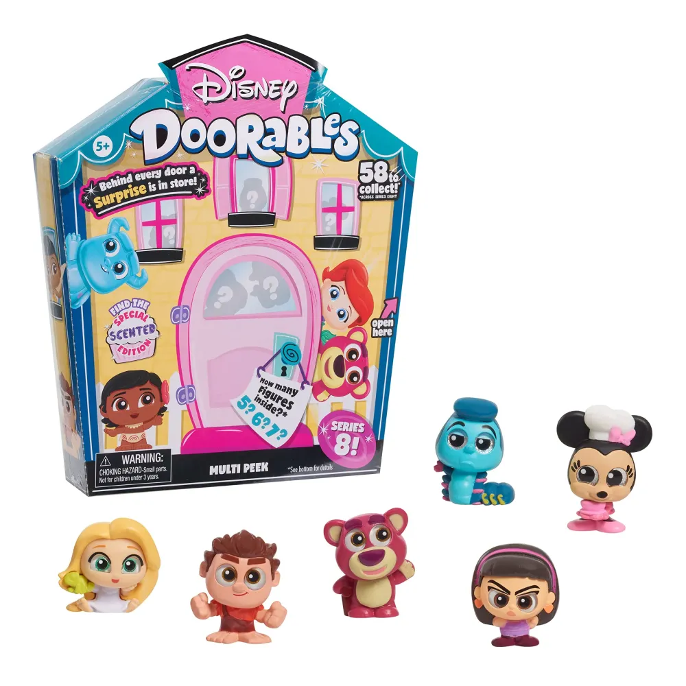 Disney Doorables Multi Peek, Easter Basket Stuffers, Series 8 Featuring Collectible Scented Figures, Styles May Vary, Officially Licensed Kids Toys for Ages 5 Up, Gifts and Presents by Just Play Disney Doorables Multi Peek, Easter Basket Stuffers, Series 8 Featuring Collectible Scented Figures, Styles May Vary, Officially Licensed Kids Toys for Ages 5 Up, Gifts and Presents by Just Play