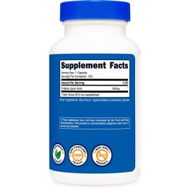 Nutricost R-Alpha Lipoic Acid 100mg, 120 Capsules - Veggie Capsules, Non-GMO, Gluten Free Nutricost R-Alpha Lipoic Acid 100mg, 120 Capsules - Veggie Capsules, Non-GMO, Gluten Free