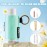 WK IEASON - Lip Balm Holder Keychain Clip On Lipstick/Chapstick Sleeve, Tight-Knit and Elastic (Pink/Light beige/Grey)