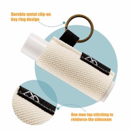 WK IEASON - Lip Balm Holder Keychain Clip On Lipstick/Chapstick Sleeve, Tight-Knit and Elastic (Pink/Light beige/Grey) WK IEASON - Lip Balm Holder Keychain Clip On Lipstick/Chapstick Sleeve, Tight-Knit and Elastic (Pink/Light beige/Grey)