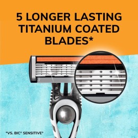 BIC Flex 5 Disposable Razors for Men, Sensitive Skin Razor For a Smooth, Comfortable and Close Shave, 4 Piece Razor Set BIC Flex 5 Disposable Razors for Men, Sensitive Skin Razor For a Smooth, Comfortable and Close Shave, 4 Piece Razor Set