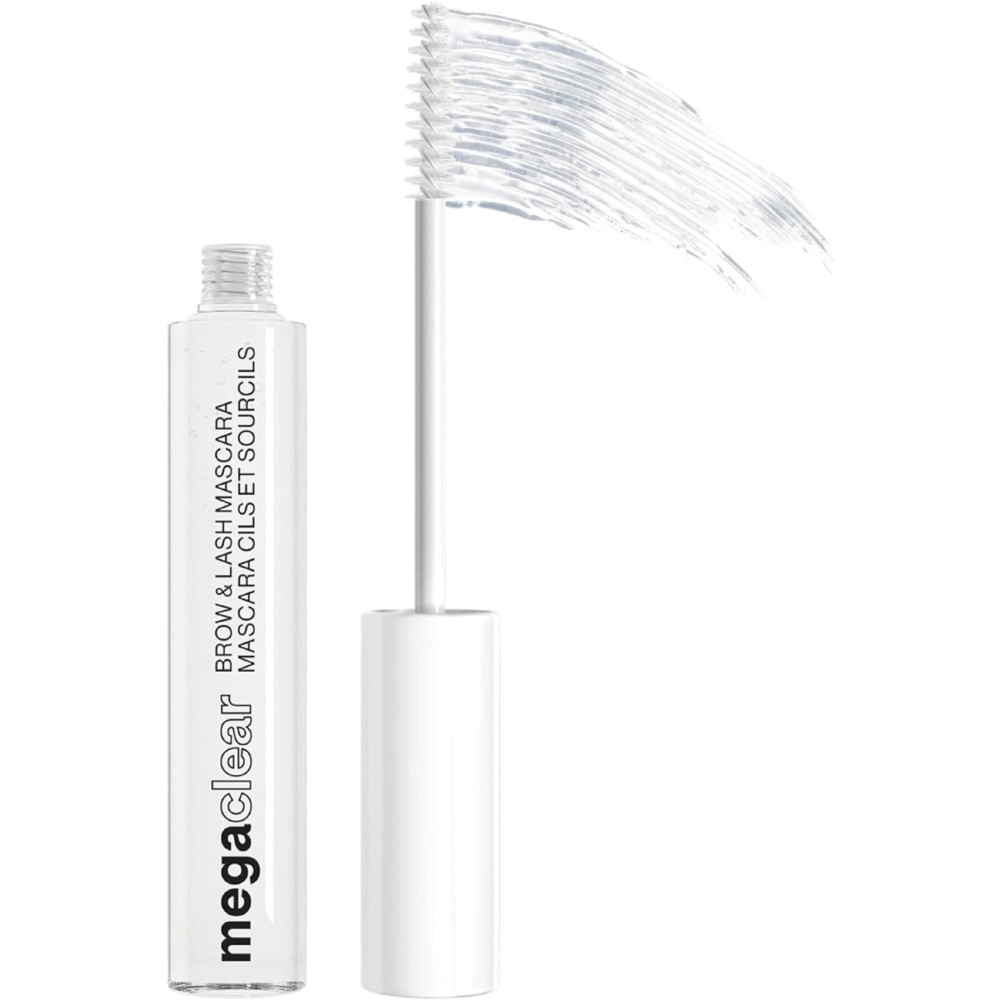 wet n wild Mega Clear Brow & Lash Mascara - Sculpts Brows, Defines Lashes, Conditioning with Soy Protein & ProVitamin B5, Primer & Top Coat, Cruelty-Free & Vegan - Clear wet n wild Mega Clear Brow & Lash Mascara - Sculpts Brows, Defines Lashes, Conditioning with Soy Protein & ProVitamin B5, Primer & Top Coat, Cruelty-Free & Vegan - Clear