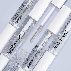 wet n wild Mega Clear Brow & Lash Mascara - Sculpts Brows, Defines Lashes, Conditioning with Soy Protein & ProVitamin B5, Primer & Top Coat, Cruelty-Free & Vegan - Clear wet n wild Mega Clear Brow & Lash Mascara - Sculpts Brows, Defines Lashes, Conditioning with Soy Protein & ProVitamin B5, Primer & Top Coat, Cruelty-Free & Vegan - Clear
