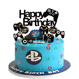 BIEUFBJI Video Game Cake Topper 11 pcs Video Game Theme Double Sided Glitter Cake Decoration, Birthday Party Supplies for Game Fans, Kids and Men BIEUFBJI Video Game Cake Topper 11 pcs Video Game Theme Double Sided Glitter Cake Decoration, Birthday Party Supplies for Game Fans, Kids and Men