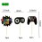 BIEUFBJI Video Game Cake Topper 11 pcs Video Game Theme Double Sided Glitter Cake Decoration, Birthday Party Supplies for Game Fans, Kids and Men