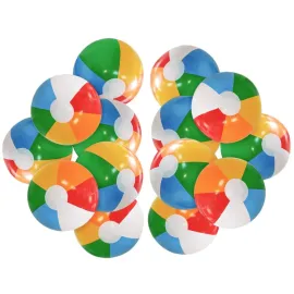 Lamnhin 12\'\' Beach Ball for Kids: 14 Pack Beach Balls Bulk Inflatable Pool - Beach Balls Bulk Hawaiian Tropical Theme Party Decorations Favors Supplies