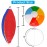 Lamnhin 12\'\' Beach Ball for Kids: 14 Pack Beach Balls Bulk Inflatable Pool - Beach Balls Bulk Hawaiian Tropical Theme Party Decorations Favors Supplies