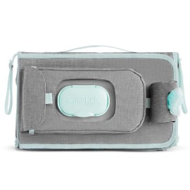 Munchkin Portable Changing Pad - Lightweight and Compact Baby Diaper Changing Mat with Silver-Ion Technology, Includes 12 Diaper Disposal Bags, Grey Munchkin Portable Changing Pad - Lightweight and Compact Baby Diaper Changing Mat with Silver-Ion Technology, Includes 12 Diaper Disposal Bags, Grey