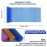 3 Pieces African Bath Sponge African Net Long Net Bath Sponge Exfoliating Shower Body Scrubber Back Scrubber Skin Smoother,Great for Daily Use (Brown, Blue, Purple)