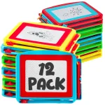 Bedwina Magnetic Drawing Board for Kids - (Pack of 12) Erasable Doodle Sketch Tablet and Travel Drawing Pad for Kids Boys and Girls, Birthday Party Favors and Party Stocking Stuffers for Kids
