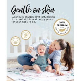 Calloo Baby Monthly Milestone Blanket for Girls, Growth Chart, Fleece, 46x46 Calloo Baby Monthly Milestone Blanket for Girls, Growth Chart, Fleece, 46x46