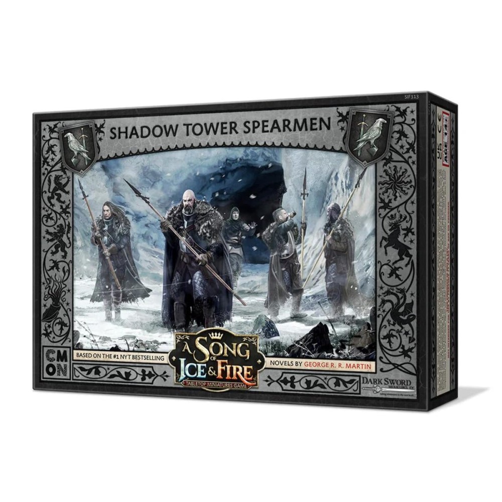 CMON A Song of Ice Fire Tabletop Miniatures Game Shadow Tower Spearmen Unit Box | Strategy Game for Teens Adults | Ages 14+ | 2+ Players | Avg. Playtime 45-60 Minutes | Made, Multi Color (SIF313)