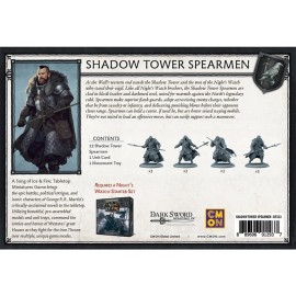 CMON A Song of Ice Fire Tabletop Miniatures Game Shadow Tower Spearmen Unit Box | Strategy Game for Teens Adults | Ages 14+ | 2+ Players | Avg. Playtime 45-60 Minutes | Made, Multi Color (SIF313)