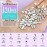 Dowarm 3200PCS Nail Art Rhinestones, Crystal Clear Flatback Rhinestones for Nails, Crafts, 12 Styles 3D Glass Crystal Nail Gems, White Diamond Stones