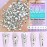 Dowarm 3200PCS Nail Art Rhinestones, Crystal Clear Flatback Rhinestones for Nails, Crafts, 12 Styles 3D Glass Crystal Nail Gems, White Diamond Stones