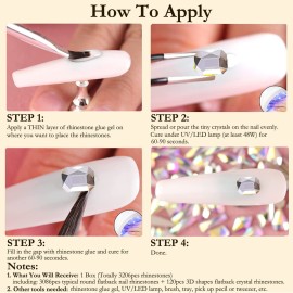 Dowarm 3200PCS Nail Art Rhinestones, Crystal Clear Flatback Rhinestones for Nails, Crafts, 12 Styles 3D Glass Crystal Nail Gems, White Diamond Stones Dowarm 3200PCS Nail Art Rhinestones, Crystal Clear Flatback Rhinestones for Nails, Crafts, 12 Styles 3D Glass Crystal Nail Gems, White Diamond Stones