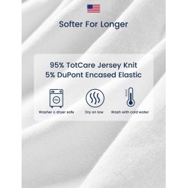 TotAha Premium Stretchy Crib Sheets (2-Pack)-Hypoallergenic, Silky Comfort, Buttery Soft, Calming Effect, All-Season Jersey-Knit Sheets, 9\'\' Extra Deep Pocket(Meredith Allover Floral & Pale Pink) TotAha Premium Stretchy Crib Sheets (2-Pack)-Hypoallergenic, Silky Comfort, Buttery Soft, Calming Effect, All-Season Jersey-Knit Sheets, 9\'\' Extra Deep Pocket(Meredith Allover Floral & Pale Pink)