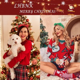 Huachi 12 Pack Bow Headbands for Women Headwraps Hair Band Knotted Headband Rabbit Ears Stretchy Turban Head Wraps Fashion Christmas Headbands Sport Cute Hair Accessories