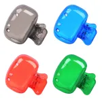 4 Pack Travel Toothbrush Head Covers Toothbrush Protector Cap Brush Pod Case Protective Portable Plastic Clip for Household Travel, Camping, Bathroom, School, Business