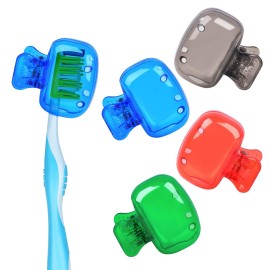 4 Pack Travel Toothbrush Head Covers Toothbrush Protector Cap Brush Pod Case Protective Portable Plastic Clip for Household Travel, Camping, Bathroom, School, Business 4 Pack Travel Toothbrush Head Covers Toothbrush Protector Cap Brush Pod Case Protective Portable Plastic Clip for Household Travel, Camping, Bathroom, School, Business