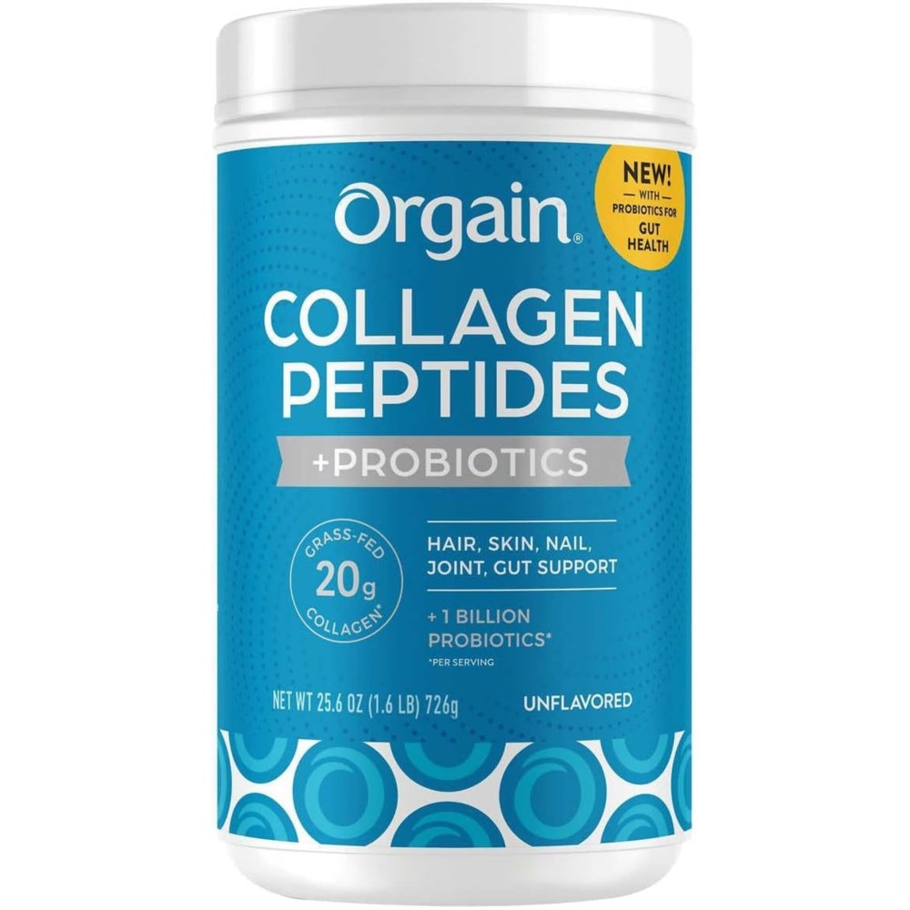 Orgain Collagen +Superfoods with 20 Grams of Grass-Fed Collagen and Vitamin C, Unflavored, 25.6 oz