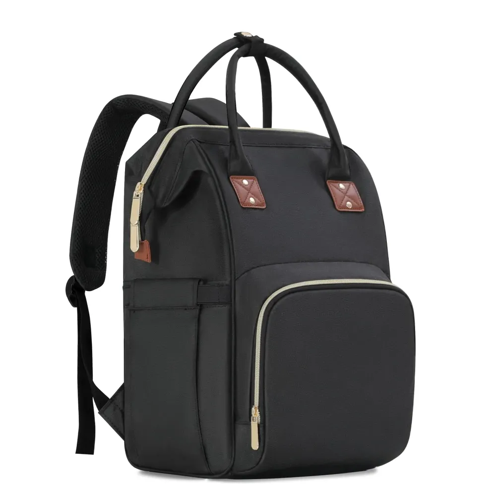 Femuar Diaper Bag Backpack Multifunction Maternity Nappy Baby Bag for Girls & Boys Large Capacity Travel Diaper Bags Dark Black Femuar Diaper Bag Backpack Multifunction Maternity Nappy Baby Bag for Girls & Boys Large Capacity Travel Diaper Bags Dark Black