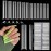 LIONVISON 504PCS NO C CURVE Clear Nail Tips for Acrylic Nails Professional, 3XL Extra Long Flat Tapered Square Nail Tips, 12 Sizes Half Cover Straight French Fake Nail Tips for Nail Salons Home