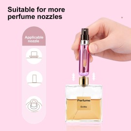Portable Mini Refillable Perfume Atomizer Bottle Refillable Spray, Atomizer Perfume Bottle, Scent Pump Case, Perfume Atomizer Refillable Travel (5ml, 5 Pack) (Pink, Gold, Black, Silver, Blue) Portable Mini Refillable Perfume Atomizer Bottle Refillable Spray, Atomizer Perfume Bottle, Scent Pump Case, Perfume Atomizer Refillable Travel (5ml, 5 Pack) (Pink, Gold, Black, Silver, Blue)
