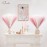Serwalin Pampas Grass Pink Decor 17.7 Inch 6pcs, Faux Pampas Grass Home Decor, Artificial Pampas Grass Blush Fake Pampas, Short Vase Room
