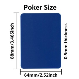Yuanhe 12Pack Poker Cut Cards - Poker Size Casino Cutting Card in Muti Colors for Poker Texas Hold\'em Blackjack Home Games
