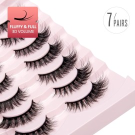Onlyall Lashes Mink False Eyelashes Natural Wispy Lashes Soft Faux Mink Lashes Fluffy False Lashes 16MM A04 Onlyall Lashes Mink False Eyelashes Natural Wispy Lashes Soft Faux Mink Lashes Fluffy False Lashes 16MM A04