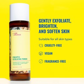 Good Molecules Pineapple Exfoliating Powder - Exfoliating Face Scrub with Natural Enzymes, Gentle Alcohol-Free Facial Cleanser, Skin Care for Face Good Molecules Pineapple Exfoliating Powder - Exfoliating Face Scrub with Natural Enzymes, Gentle Alcohol-Free Facial Cleanser, Skin Care for Face