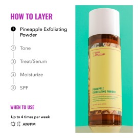 Good Molecules Pineapple Exfoliating Powder - Exfoliating Face Scrub with Natural Enzymes, Gentle Alcohol-Free Facial Cleanser, Skin Care for Face Good Molecules Pineapple Exfoliating Powder - Exfoliating Face Scrub with Natural Enzymes, Gentle Alcohol-Free Facial Cleanser, Skin Care for Face