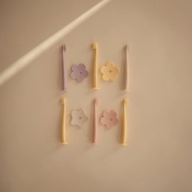 mushie Flower Toddler Training Toothbrush (Soft Lilac) mushie Flower Toddler Training Toothbrush (Soft Lilac)
