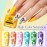 Born Pretty Nail Stamping Polish, Fingernail Stamp Polish Set Manicure Print Nail Polish for Plates 12 Colors Bulk Gift Collection 10ml 0.34fl oz Ideal Gifts