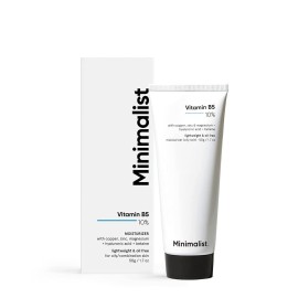Minimalist 10% Vitamin B5 Face Moisturizer for Oily & Acne Prone Skin | Oil Free Fast Absorbing Lightweight Gel | For Women & Men | 1.7 Oz / 50 gm
