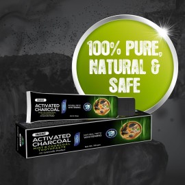 Jagat Devsutra Activated Charcoal & Fresh Mint Toothpaste | Doctor Recommended Ayurvedic, Organic & Herbal | 100% Natural Teeth Whitening, No Fluoride & Artificial Colors, Gum Cure, Vegan - Pack of 4 Jagat Devsutra Activated Charcoal & Fresh Mint Toothpaste | Doctor Recommended Ayurvedic, Organic & Herbal | 100% Natural Teeth Whitening, No Fluoride & Artificial Colors, Gum Cure, Vegan - Pack of 4
