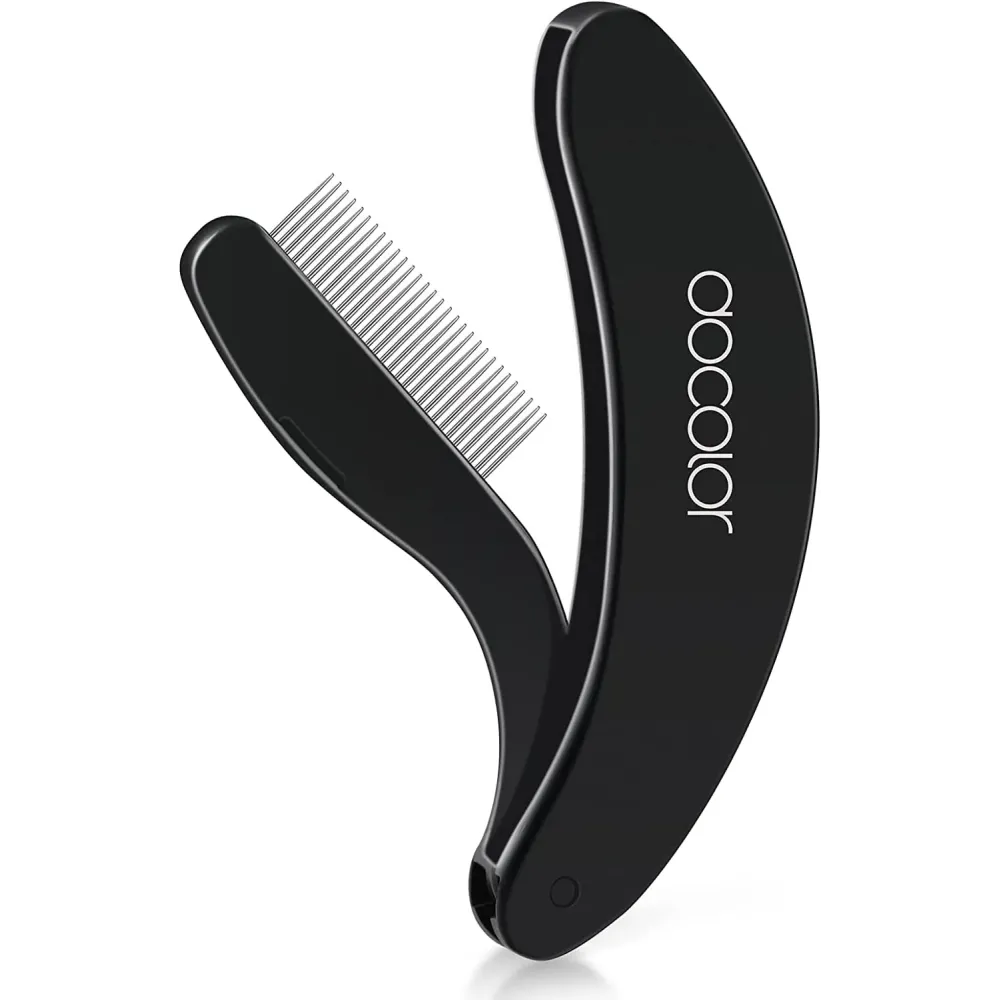 Docolor Foldable Eyelash Comb Separator Folding Lash Comb Eyebrow Mascara Applicator Eyelash Definer Arc Designed Cosmetic Brushes Tool Docolor Foldable Eyelash Comb Separator Folding Lash Comb Eyebrow Mascara Applicator Eyelash Definer Arc Designed Cosmetic Brushes Tool
