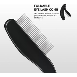 Docolor Foldable Eyelash Comb Separator Folding Lash Comb Eyebrow Mascara Applicator Eyelash Definer Arc Designed Cosmetic Brushes Tool Docolor Foldable Eyelash Comb Separator Folding Lash Comb Eyebrow Mascara Applicator Eyelash Definer Arc Designed Cosmetic Brushes Tool