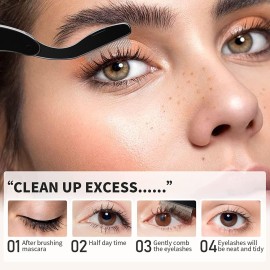 Docolor Foldable Eyelash Comb Separator Folding Lash Comb Eyebrow Mascara Applicator Eyelash Definer Arc Designed Cosmetic Brushes Tool Docolor Foldable Eyelash Comb Separator Folding Lash Comb Eyebrow Mascara Applicator Eyelash Definer Arc Designed Cosmetic Brushes Tool
