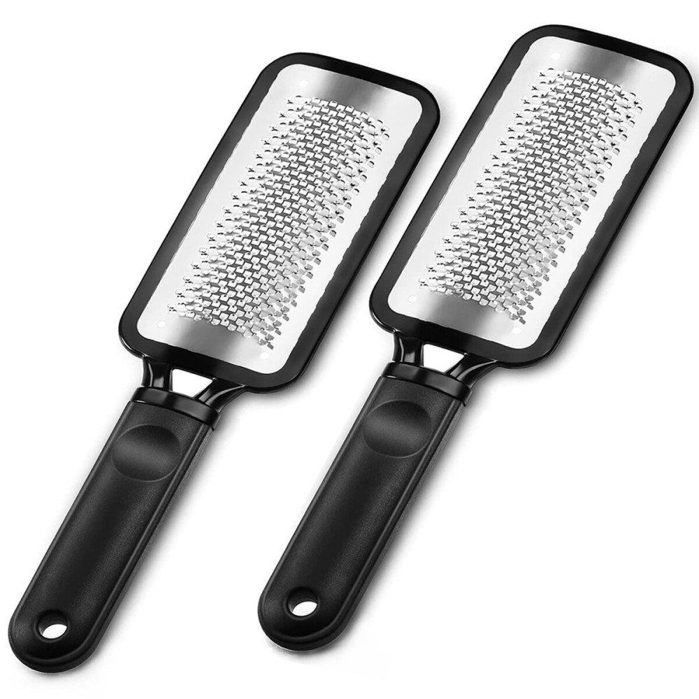 Foot Rasp Foot File, 2 Pcs Stainless Steel Pedicure Callus Remover for Feet, Professional Foot Care Tools for Pedicure to Removes Hard Skin Corns for Dry and Wet Feet Foot Rasp Foot File, 2 Pcs Stainless Steel Pedicure Callus Remover for Feet, Professional Foot Care Tools for Pedicure to Removes Hard Skin Corns for Dry and Wet Feet