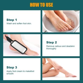 Foot Rasp Foot File, 2 Pcs Stainless Steel Pedicure Callus Remover for Feet, Professional Foot Care Tools for Pedicure to Removes Hard Skin Corns for Dry and Wet Feet Foot Rasp Foot File, 2 Pcs Stainless Steel Pedicure Callus Remover for Feet, Professional Foot Care Tools for Pedicure to Removes Hard Skin Corns for Dry and Wet Feet