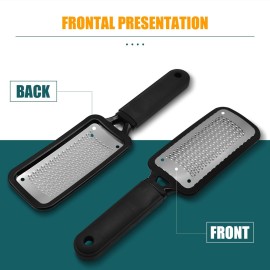 Foot Rasp Foot File, 2 Pcs Stainless Steel Pedicure Callus Remover for Feet, Professional Foot Care Tools for Pedicure to Removes Hard Skin Corns for Dry and Wet Feet Foot Rasp Foot File, 2 Pcs Stainless Steel Pedicure Callus Remover for Feet, Professional Foot Care Tools for Pedicure to Removes Hard Skin Corns for Dry and Wet Feet
