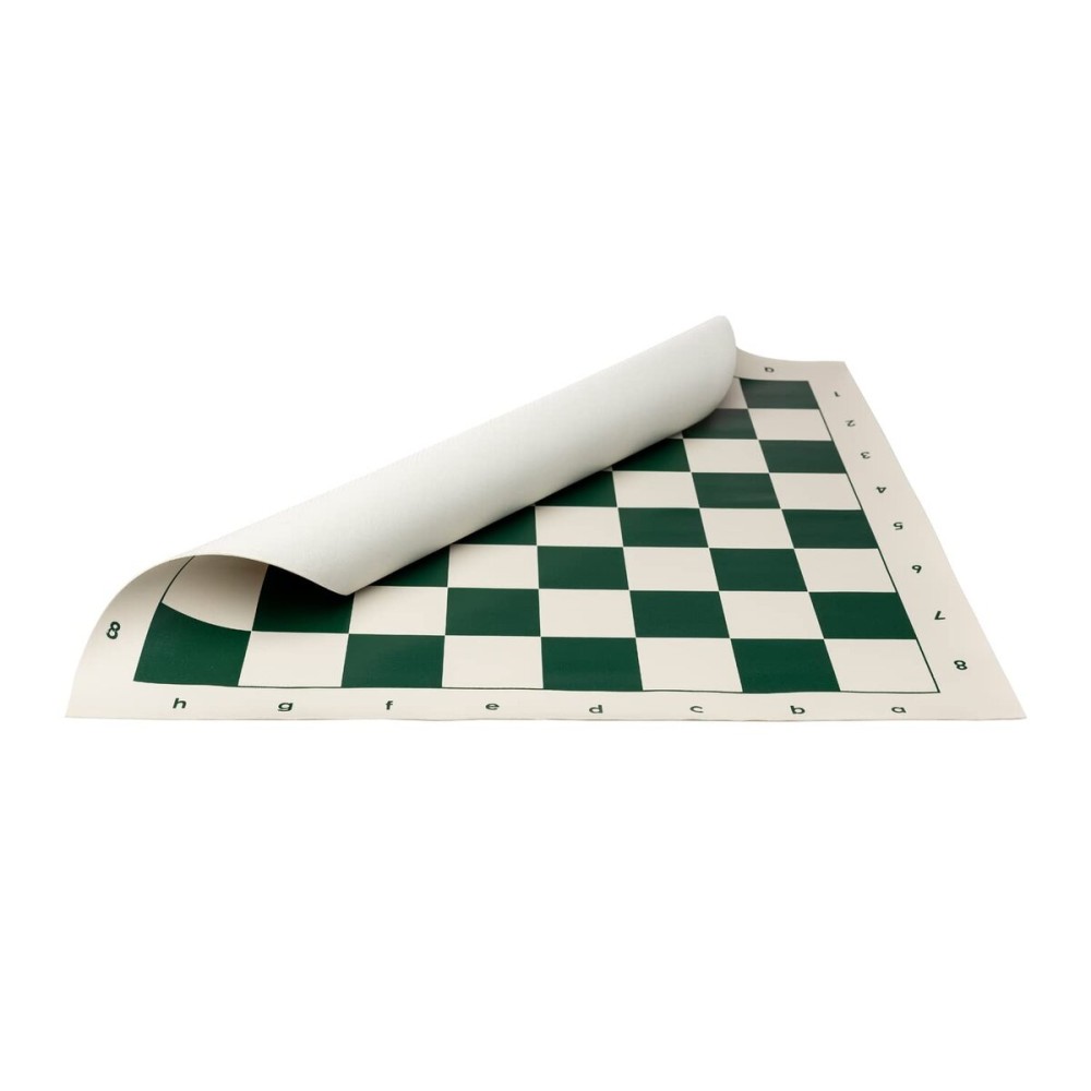 Standard Vinyl Roll Up Chess Boards - Professional Club & Tournament Chess Boards (2.15 Square, Green) Standard Vinyl Roll Up Chess Boards - Professional Club & Tournament Chess Boards (2.15 Square, Green)
