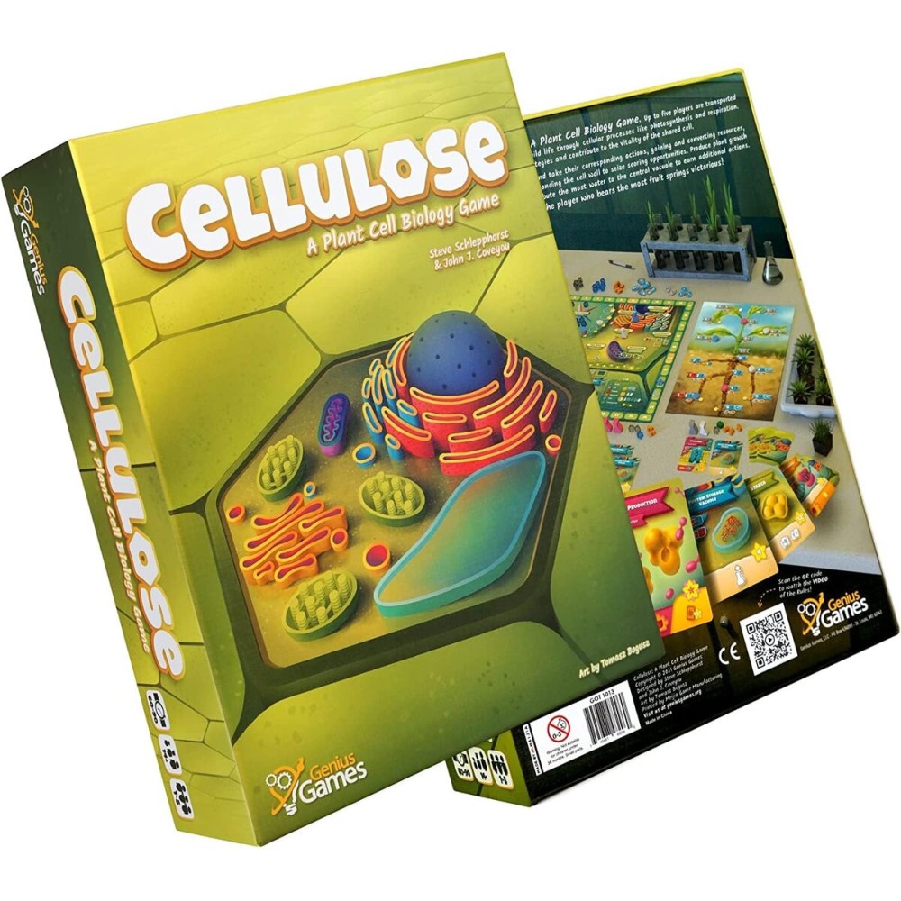 Cellulose: A Plant Cell Biology Game | MENSA Recommended Strategic & Entertaining Game to Learn Photosynthesis, DNA & Biochemistry | Educational STEM Board Game for Families, Students & Teachers