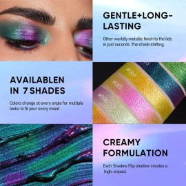 MAKI YIKA Glitter Liquid Eyeshadow Chameleon Metallic Eyeshadow MultiColor Shifting Long Lasting Multichrome Holographic Eye Topper Glitters (6 Aurora) MAKI YIKA Glitter Liquid Eyeshadow Chameleon Metallic Eyeshadow MultiColor Shifting Long Lasting Multichrome Holographic Eye Topper Glitters (6 Aurora)